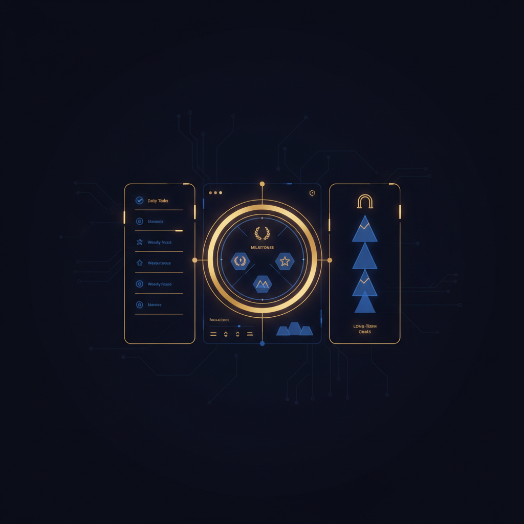 PlanVault Lifetime — premium dark UI with glowing planner dashboard