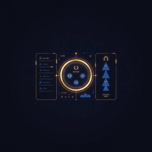PlanVault Lifetime — premium dark UI with glowing planner dashboard